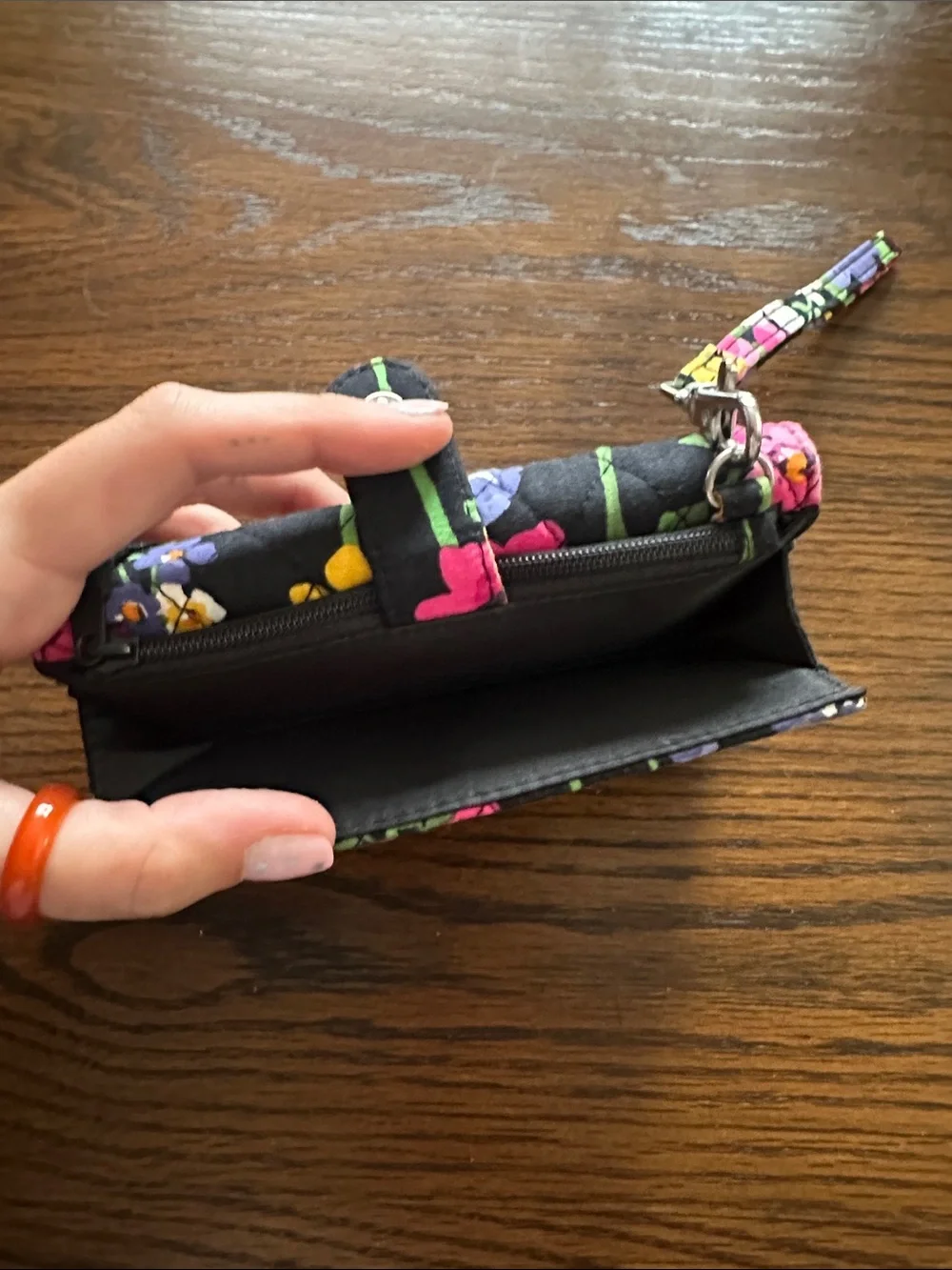 Vera Bradley Quilted Floral Wristlet Wallet